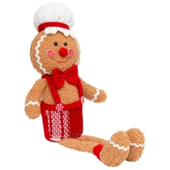 Pain d'épices assis (H43 cm) Petit cuistot Marron clair