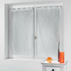 Paire de voilages à passants (45 x 160 cm) Filiane Blanc