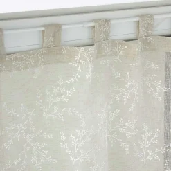 Paire de voilages à passants (60 x 120 cm) Karla Taupe