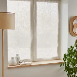 Paire de voilages effet lin (60 x 120 cm) Robin Beige