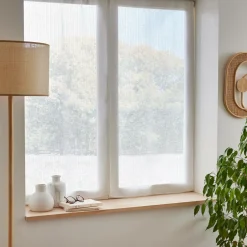 Paire de voilages passe-tringle (60 x 90 cm) Arthur Blanc