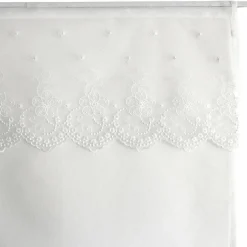 Paire de voilages passe-tringle (60 x 120 cm) Massala Blanche