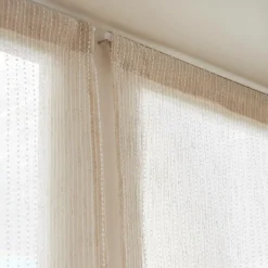 Paire de voilages passe-tringle (70 x 200 cm) Arthur Beige