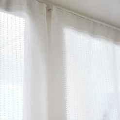 Paire de voilages passe-tringle (60 x 160 cm) Arthur Blanc