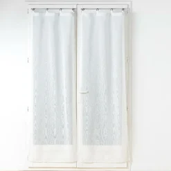 Paire de voilages tissés oeillets (70 x 200 cm) Davina Blanc