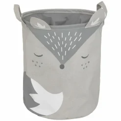 Panier à jouets enfant (32 x 40 cm) Renard Gris