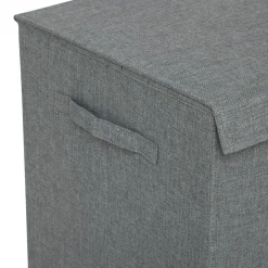 Panier à linge avec séparateur (H60 cm) Colors Gris béton