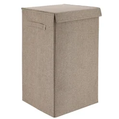 Panier à linge pliable (H60 cm) TissuFlex Taupe