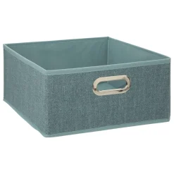 Panier de rangement ( 31 x 15 cm) Helena Bleu pétrole chiné