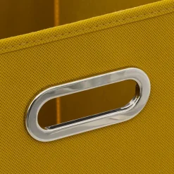 Panier de rangement (31 x 31 cm) Helena Jaune Moutarde