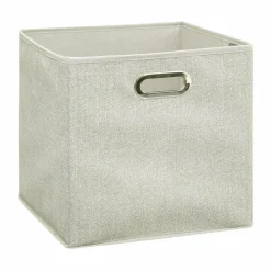 Panier de rangement (31 x 31 cm) Helena Beige clair