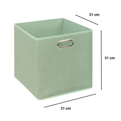 Panier de rangement (31 x 31 cm) Helena Vert sauge
