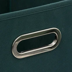 Panier de rangement (31 x 31 cm) Helena Bleu pétrole