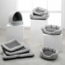 Panier ovale pour chat et chien Graphène L55 cm Gris