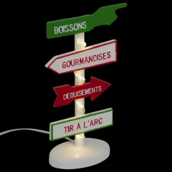 Panneau de direction lumineux Fête foraine (H11 cm) pour village