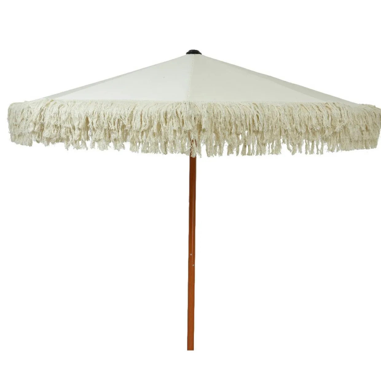 Parasol de jardin rond à franges (D2 m) Valparaiso Ecru