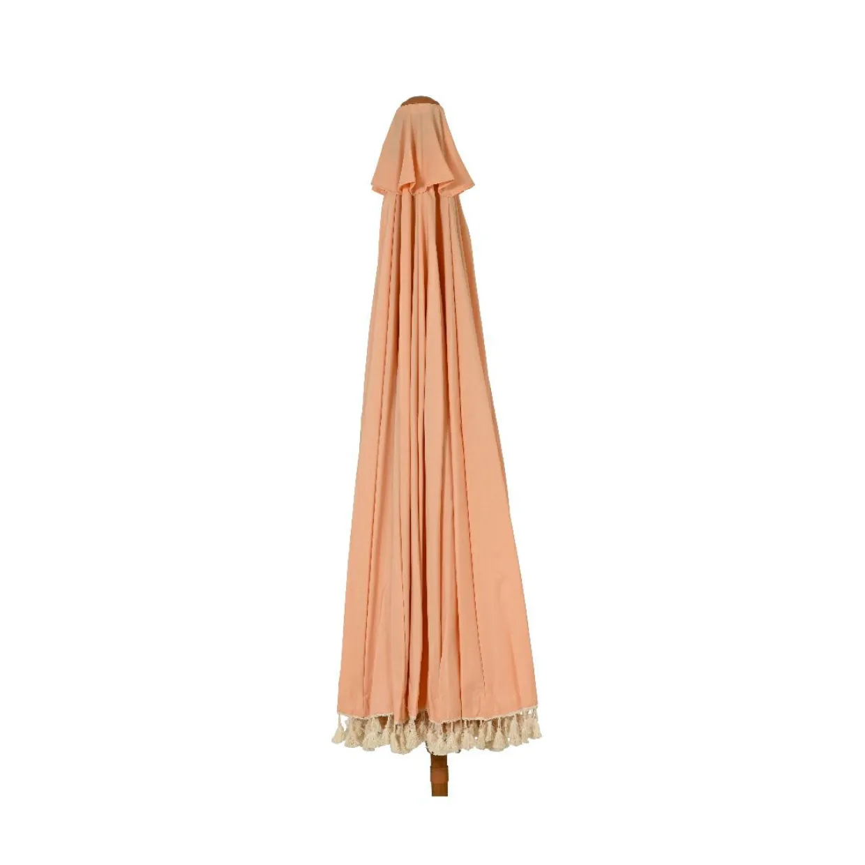 Parasol de jardin rond à franges (D2.5 m) Mexico Rose pêche