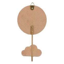 Patère murale enfant bois (H16 cm) Licorne Rose