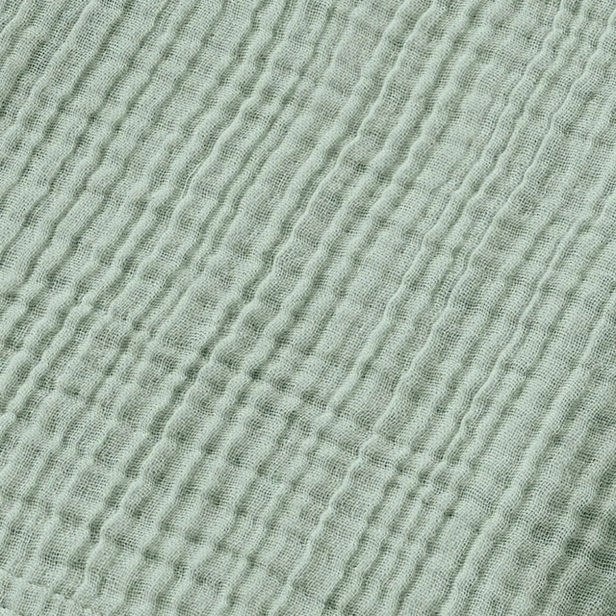 Peignoir de bain gaze de coton S/M Gaïa Vert eucalyptus