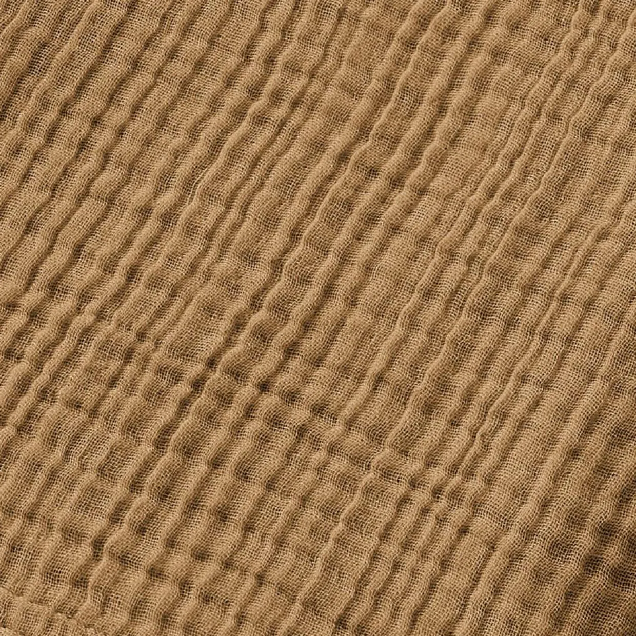 Peignoir de bain gaze de coton L/XL Gaïa Camel