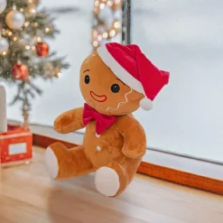 Peluche de Noël (H25 cm) Bonhomme Pain d'épice