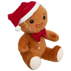Peluche de Noël (H25 cm) Bonhomme Pain d'épice