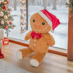 Peluche de Noël (H50 cm) Bonhomme Pain d'épice