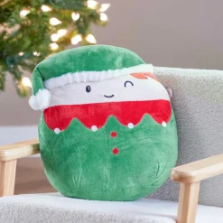 Peluche (H32 cm) Joyeux Lutin de Noël Vert