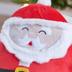 Peluche (H35 cm) Joyeux Papa Noël Rouge