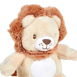 Peluche veilleuse et musicale bébé Lion Marron