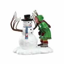 Personnage Lemax Amoureux de la neige