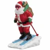 Personnage Lemax Père Noël skieur