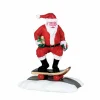 Personnage Lemax Père Noël en skate