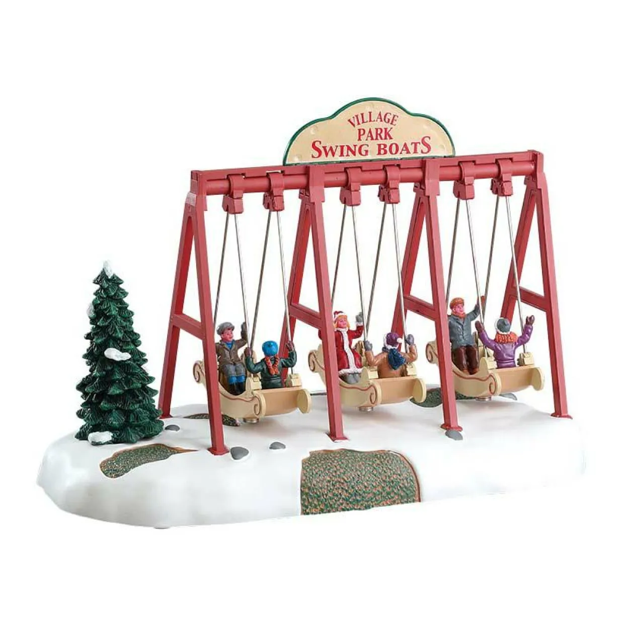 Personnages Lemax à piles Balançoires Swing Boats