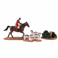 Personnages Lemax Chasse au renard