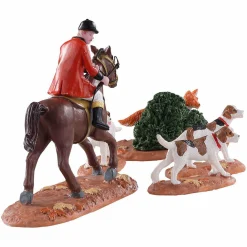 Personnages Lemax Chasse au renard