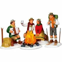 Personnages Lemax Fête du ski Alpin