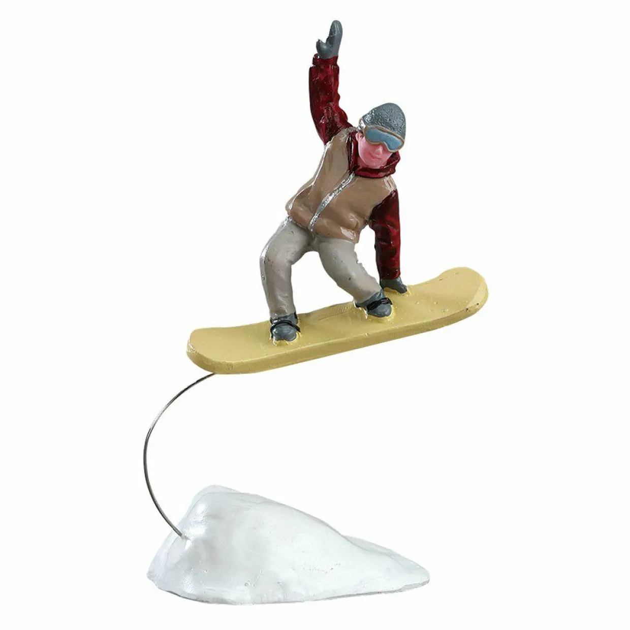 Personnages Lemax Saut en snowboard