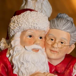 Pied de sapin géant (H97 cm) Père et Mère de Noël