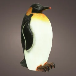 Pingouin lumineux fibre de verre 8 LED (H50 cm) Zélian Blanc froid