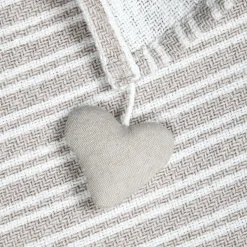 Plaid coton doux (125 x 150 cm) Josephine Gris