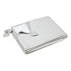 Plaid coton doux (125 x 150 cm) Josephine Gris