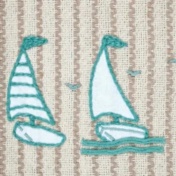 Plaid coton recyclé canapé (125 x 150 cm) Barbade Ecru