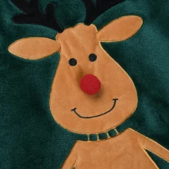 Plaid de Noël (125 x 150 cm) Edgard Renne Vert sapin