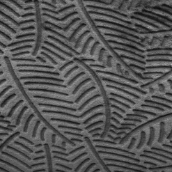 Plaid doux (150 cm) 3D Feuille Gris