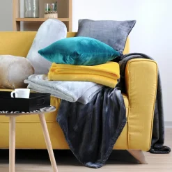 Plaid doux (160 cm) Doudou Rouge marsala