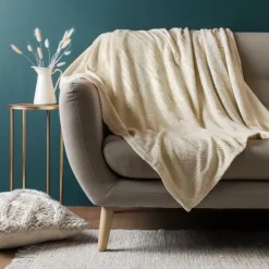 Plaid doux (150 cm) Filo Ivoire