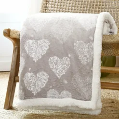 Plaid doux (130 x 160 cm) Adelaïde Beige