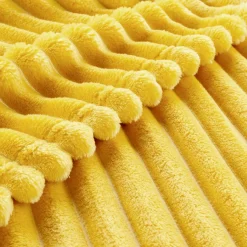 Plaid doux (125 x 150 cm) Dune Jaune