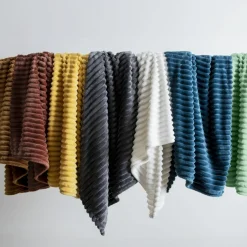 Plaid doux (220 x 240 cm) Dune Vert sauge